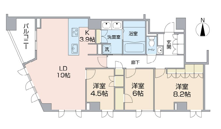Ｂｒｉｌｌｉａ高輪ＴｈｅＨｏｕｓｅの間取り