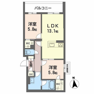 【間取り】 | シャーメゾン東雲
