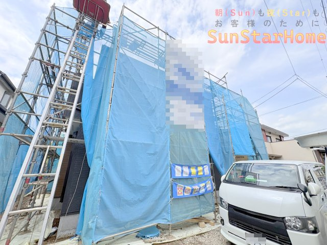 【サンスターホーム】青梅市長淵4丁目　太陽光発電付き新築戸建の外観