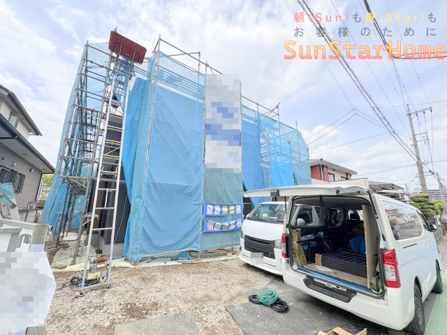【サンスターホーム】青梅市長淵4丁目　太陽光発電付き新築戸建の外観
