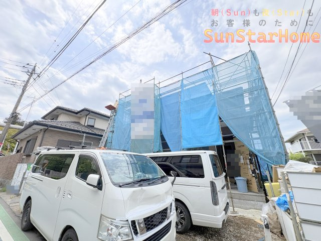 【サンスターホーム】青梅市長淵4丁目　太陽光発電付き新築戸建の外観