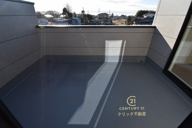 GRACE　水戸市吉沢町　3期 　限定1棟！のバルコニー|日当たり良好なバルコニーです。気分転換に出るだけでも、晴れた日にお洗濯物やお布団を一気に干すのも気持ちがいい♪（写真は完成イメージ）