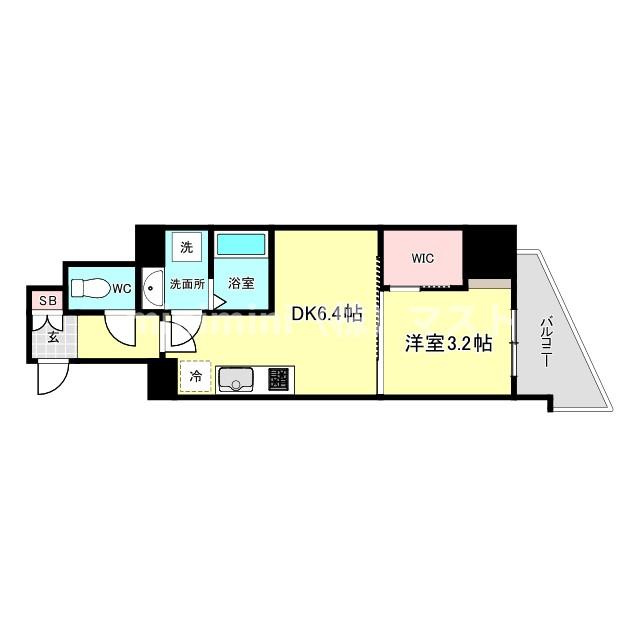 セレニテ難波ミラク参番館の間取り