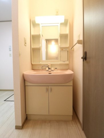 柏崎市宝町のアパートの洗面所