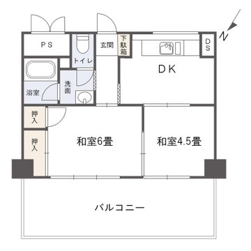 第２鶴丸ハイツの間取り