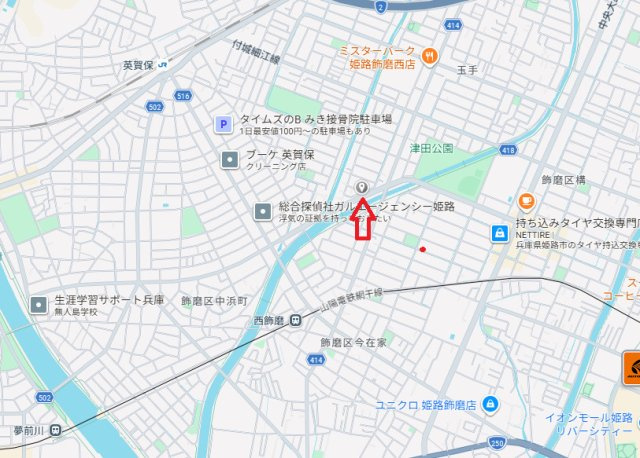 【地図】 | 姫路市飾磨区今在家北2丁目　中古戸建