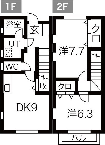 グレイストウフジ滝の水の間取り