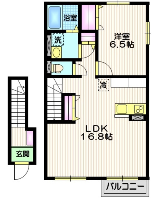 リッシュ旭町の間取り