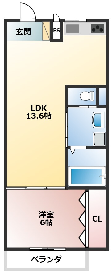 ソレーユ6の間取り