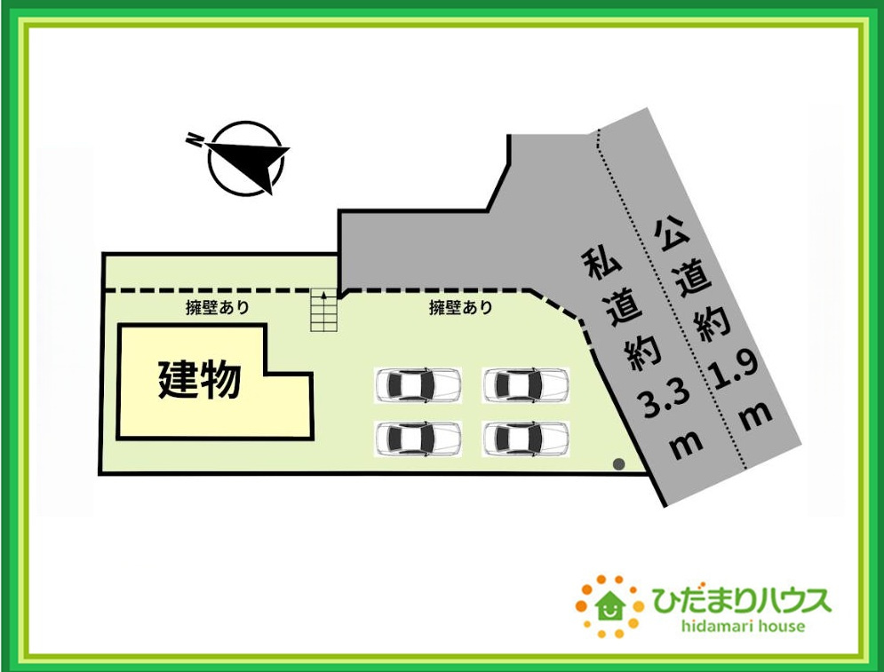 日立市小木津町　中古戸建の区画図