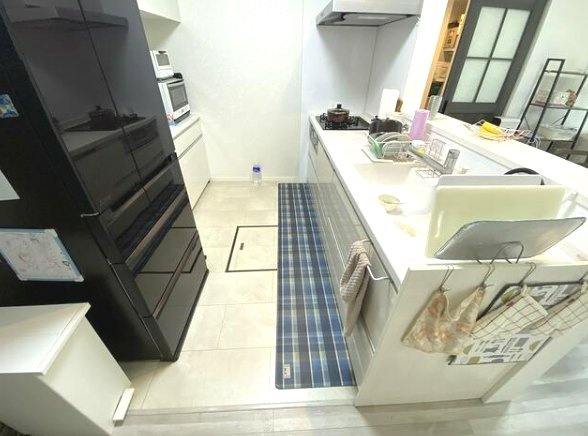 大網白里市南横川　中古戸建のキッチン|令和2年11月築 4LDK平屋 敷地約99坪 駐車5台可能 リビング約17帖 上下水 浴室暖房付