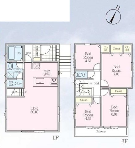 【横浜市保土ケ谷区仏向町1418-40全2棟新築戸建て】★仲介手数料無料★（初音が丘小学校／仏向小学校・橘中学校）