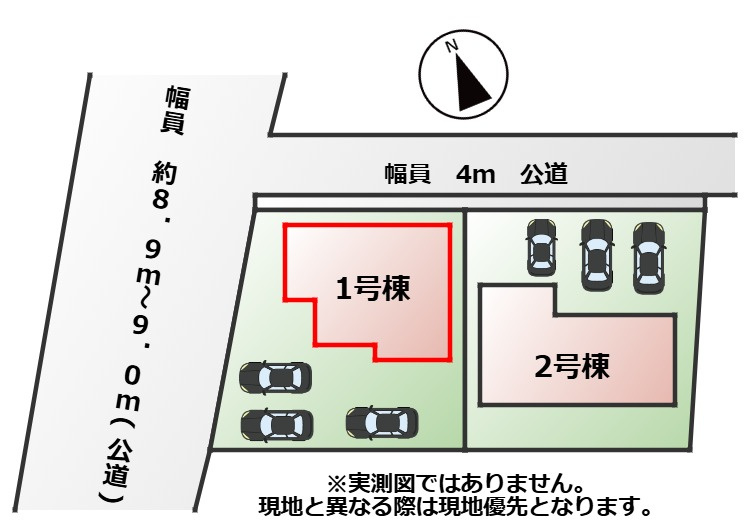 リガーレ宇都宮市双葉5期の区画図|【全2棟】各号棟の詳細については、お気軽にお問い合わせください♪