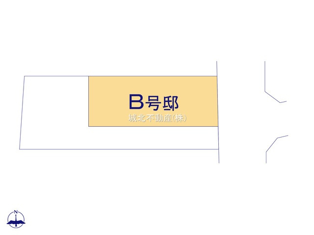 杉並区松ノ木2丁目　全2棟B号棟の区画図