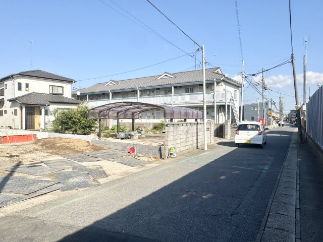 千葉市稲毛区山王町全２棟【現地販売】の前面道路含む現地写真