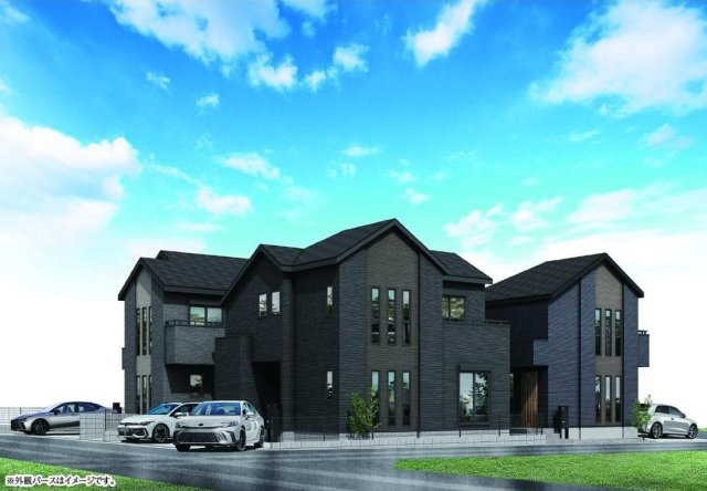 【横浜市旭区市沢町1083-1全3棟新築戸建て】★仲介手数料無料★（市沢小学校・左近山中学校）の外観パース