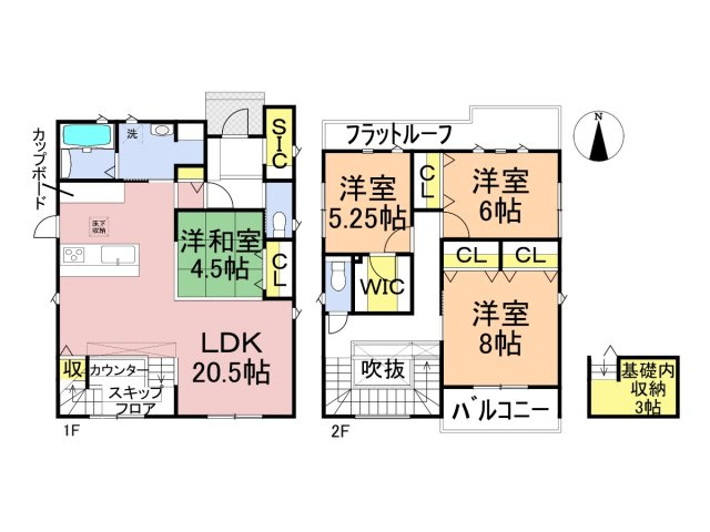 タマタウン　大垣市長松町（荒崎小）　全3区画分譲の間取り|■3号棟　■ヤマダ不動産　株式会社リライフ　
■夢のマイホーム購入をフルサポートします！