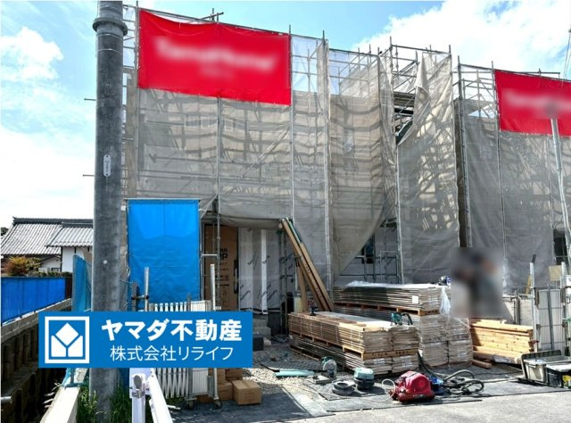 タマタウン　大垣市長松町（荒崎小）　全3区画分譲の外観|「現地（2026年3月16日）撮影」　
■外観写真　
■ヤマダ不動産　株式会社リライフ　