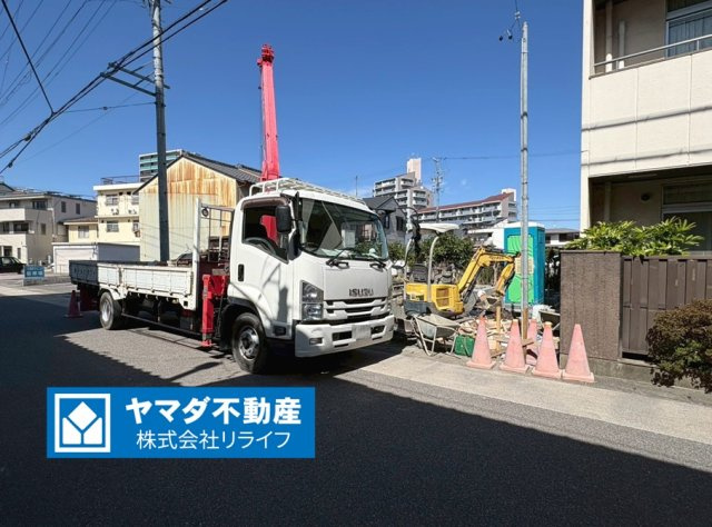 新築戸建　岐阜市高森町　全1区画分譲の外観|「現地（2026年3月16日）撮影」　
■外観写真　
■ヤマダ不動産　株式会社リライフ　