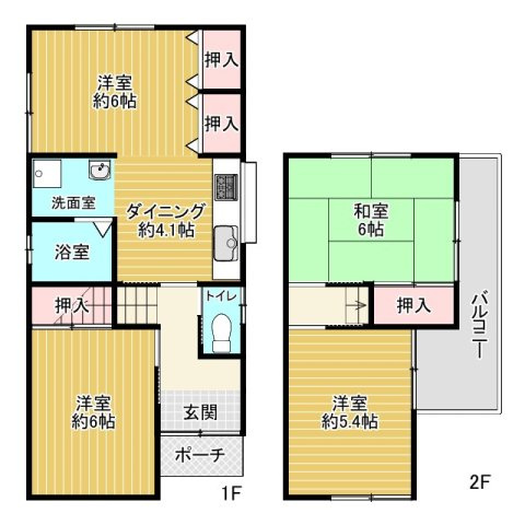 【間取り】 | 東藤田町　戸建 | 間取りになります。
お部屋の数が多いので
ゆったりお過ごしいただけそうですね♪