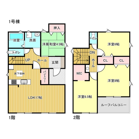【間取り】 | 鈴鹿市住吉1丁目《1号棟》
