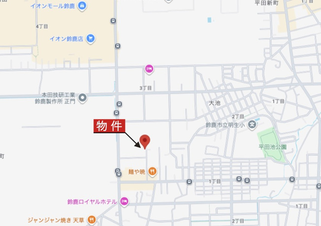 【地図】 | 鈴鹿市住吉1丁目《1号棟》 | 広域Map