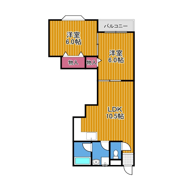 旭マンションの間取り