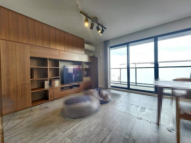 京都桂川つむぎの街ブライトスクエアの居間・リビング|LDKから見晴らしの良い景色を望むことができます。
