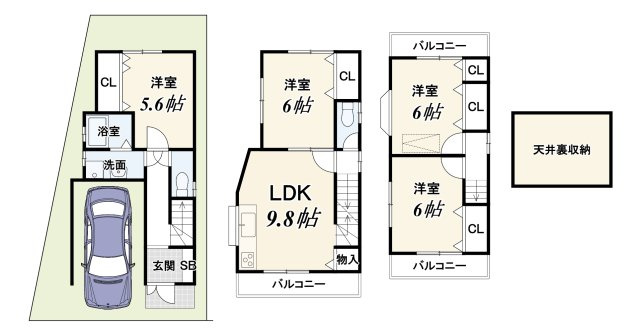 【ReDream】大山崎岩崎の間取り