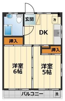 太陽ハイツの間取り
