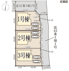 リーブルガーデン南あわじ市広田中筋の区画図