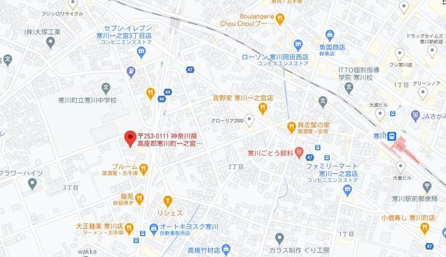 マイカーサ湘南の地図