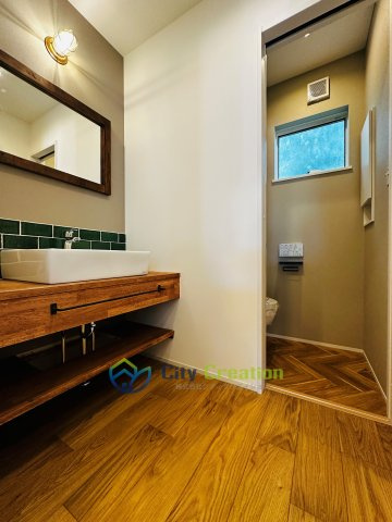 藤沢市辻堂東海岸１丁目新築戸建て　3号棟の独立洗面台