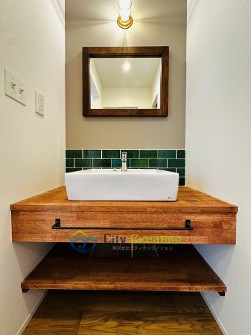 藤沢市辻堂東海岸１丁目新築戸建て　3号棟の独立洗面台