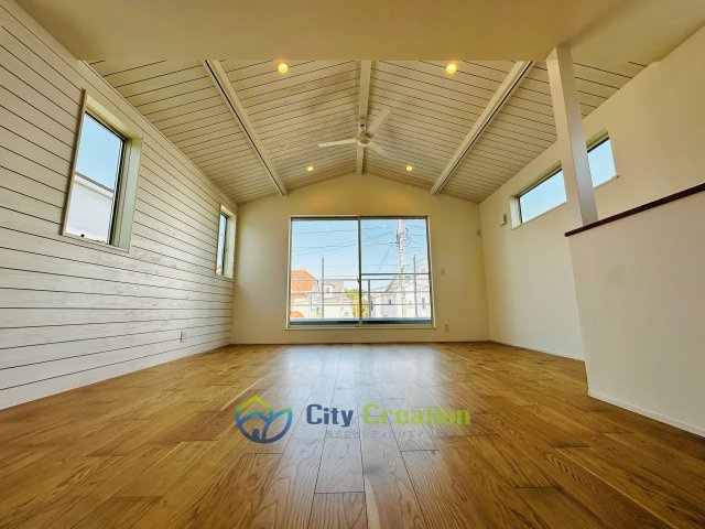 藤沢市辻堂東海岸１丁目新築戸建て　3号棟の居間・リビング