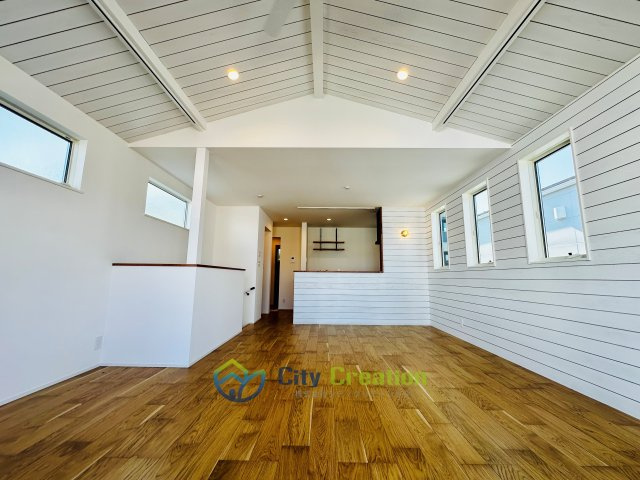 藤沢市辻堂東海岸１丁目新築戸建て　3号棟の居間・リビング