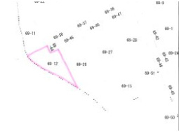 「利便性の良い立地」高知市南万々　売り土地の土地図