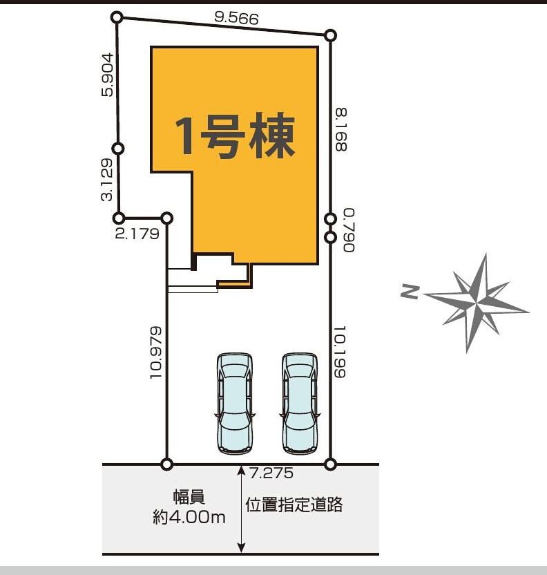 京王井の頭線 三鷹台駅 18分 新築戸建 三鷹市牟礼5丁目の区画図