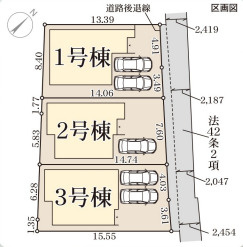 リーブルガーデン尼崎市今福の区画図