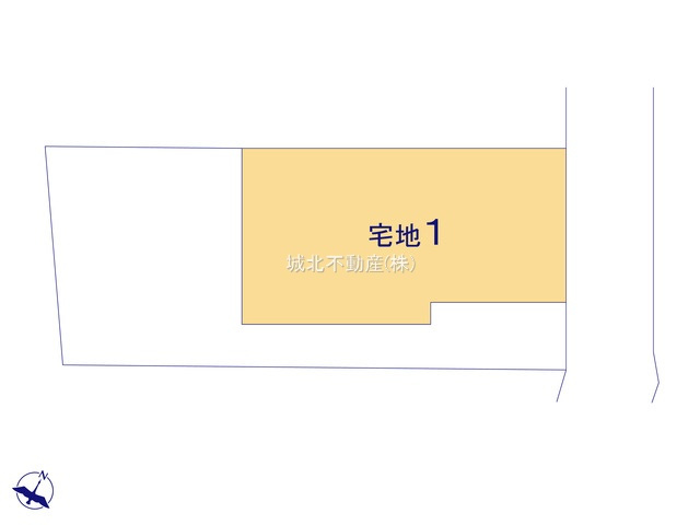 杉並区和泉3丁目　全2棟1号棟の区画図