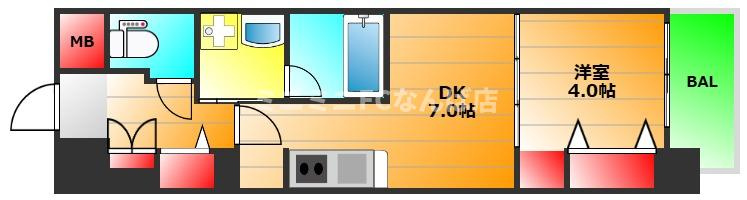セイワパレス本町東の間取り|現状有姿