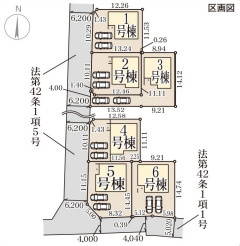 リーブルガーデン橿原市城殿町7期の区画図