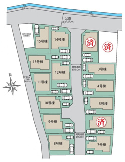 【区画図】 | 【仲介手数料無料！！】日野市宮　新築戸建て（全15棟）4号棟　5330万円