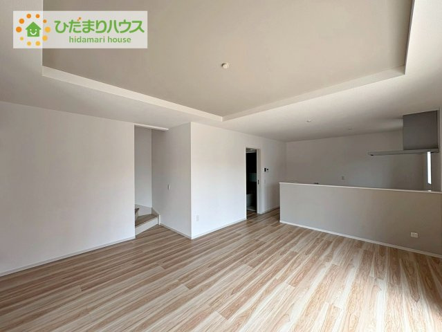 常陸太田市西三町1期　新築戸建　1号棟の居間・リビング|大型テレビに大型ソファー(^^)どんなインテリアにしますか？