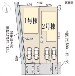 リーブルガーデン姫路市田寺5期の区画図