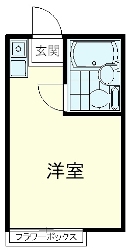 【間取り】 | エクセル小川 | エクセル小川 212号室間取り（反転間取り）