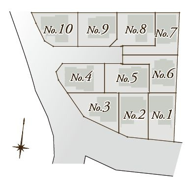 【区画図】 | 西東京市谷戸町３丁目　新築戸建て　１０号棟 | ひばりヶ丘駅より徒歩13分の立地に全10棟の新しい街が誕生