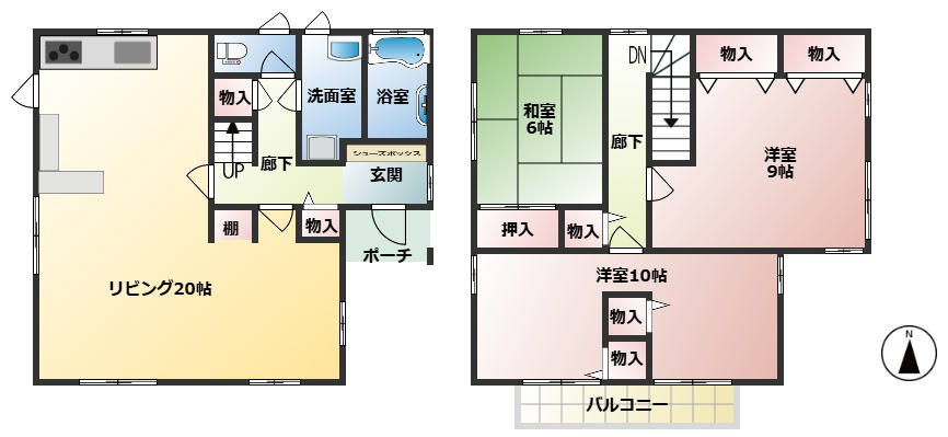 高崎市岩鼻町１期　中古1699の間取り