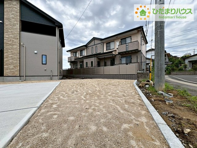 常陸太田市西三町1期　新築戸建　2号棟の庭|周辺には高い建物がないため、お庭には太陽の光が降り注ぎます♪