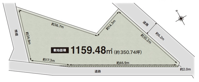 【土地図】 | 千鳥が丘３丁目　土地
